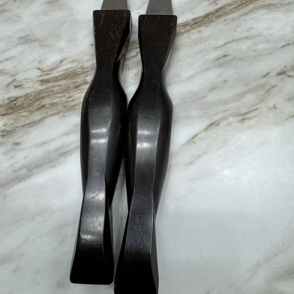 Cutco‎ Carving Forks 1726 Brown Orange Swirl Handle 11